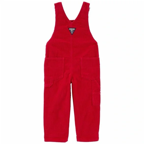 3T OshKosh B'gosh Red Overalls Dennis the Menace or Chucky Costume - Picture 2 of 10